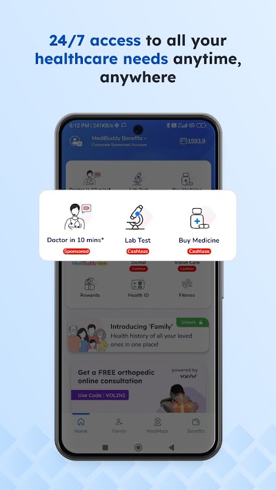 MediBuddy screen